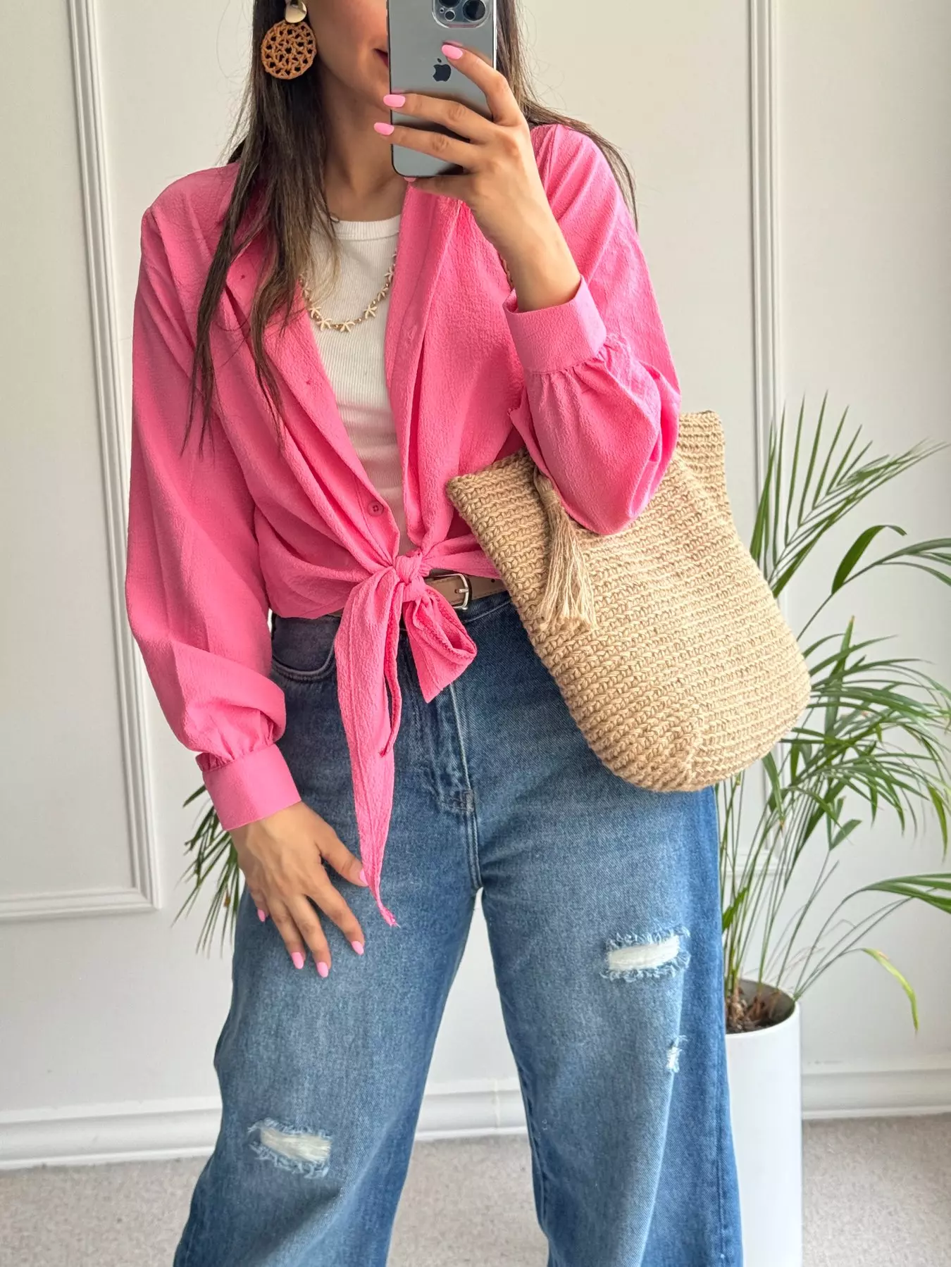 شومیز گره ای یاشیل